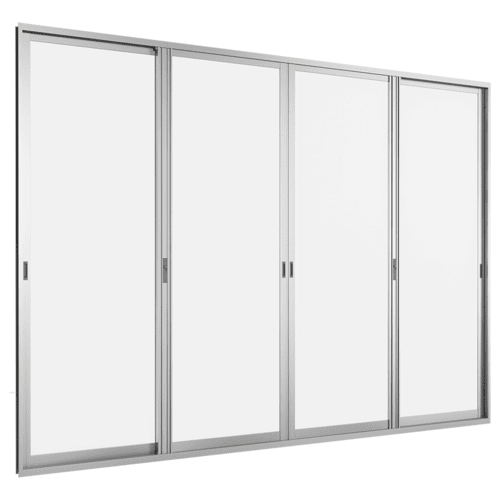 Folding Sliding Door (We-70) we 70 entrance sliding door 4 panels on 2 tracks (1) (2)